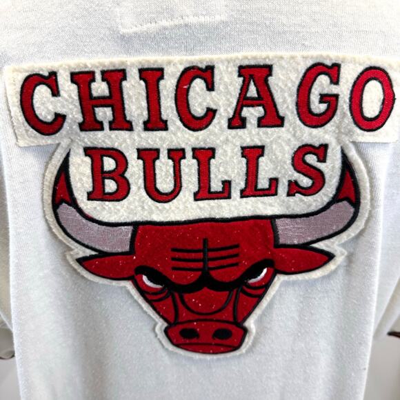 Vtg Chicago Bulls Baseball Style Jersey 90s NBA Basketball Sz XL - Picture 7 of 16